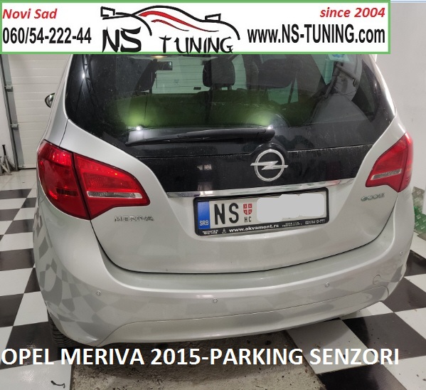opel meriva 2015 2014 parking senzori ugradnja novi sad ns tuning srebrni